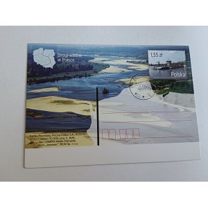 KARTKA POCZTOWA DROGI WODNE W POLSCE 2012 R. STEMPEL BYDGOSZCZ