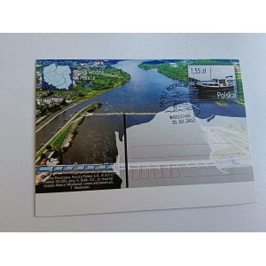 POSTCARD: WATERWAYS IN POLAND, 2012. WARSAW POSTMARK