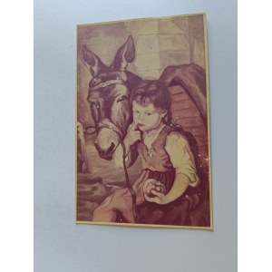 PAINTING: CHILD WITH A WEIGHTLIFTING STAMP