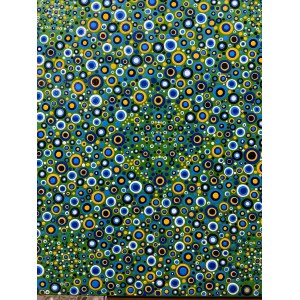 Arianna Chiara Di Troila, Circles Mandala di cerchi multicolore in acrilico su tela , 60x50