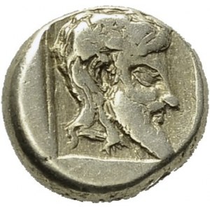 Lesbos. Mytilene. Hekte 454-427 BC. Obv. Apollo head right. Rev...