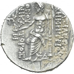 Demetrios II Nikator second reign, 129-126. Tetradrachm 129-128 BC, Antioch...