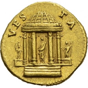 Titus, 79-81. Aureus 73, Roma. Obv. T CAES IMP - VESP CENS. Laureate head right...