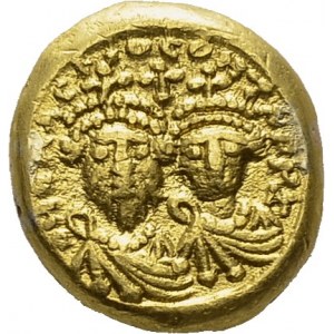 Heraclius and Heraclius Constantine, 610-641. Solidus 618-619, Carthage...