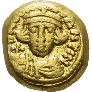 Constans II, 641-668. Solidus 641-647, Carthage. DOC 108.2. AU. 4.19 g. XF...