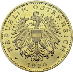 Ist Republic, 1919-1938. 100 Kronen 1924, Vienna. Obv. REPUBLIK ÖSTERREICH...