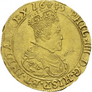 Philippe IV, 1621-1665. Double Souverain 1643, Bruxelles. Av...