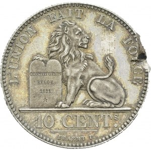 Royaume. Léopold Ier, 1831-1865. 10 Centimes 1832. Epreuve en argent...