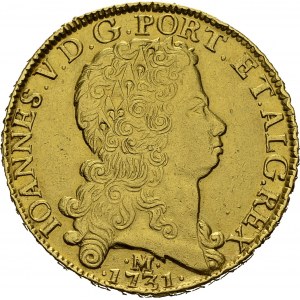 Joao V, 1706-1750. 12'800 Reis 1731 M, Minas Gerais. Obv...