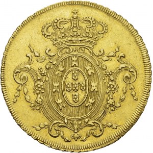 Joao VI as regent, 1792-1816. 6400 Reis 1811 R, Rio de Janeiro. KM 236.1; Fr...
