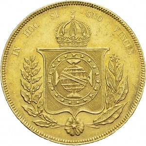 Pedro II, 1831-1889. 20'000 Reis 1853, Rio de Janeiro. KM 468; Fr. 121a. AU. 17...
