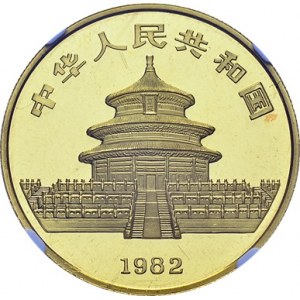 People's Republic, 1949-. Medallic 100 Yuan 1982. 1 oz Panda. Obv. 中华人民共和国...