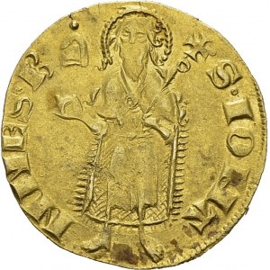 Orange Raymond, 1340-1393. Florin d'or ND, heaume. PA 4521; Fr. 189. AU. 3.37 g...