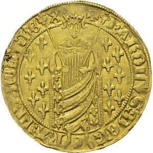 Charles VII, 1422-1461. Royal d'or ND (1431), Montélimar. Av. KAROLVS DEI - G ...