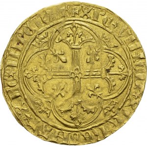 Charles VII, 1422-1461. Royal d'or ND (1431), Montélimar. Av. KAROLVS DEI - G ...