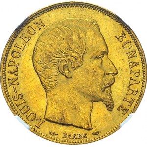 IIe République, 1848-1852. 20 Francs 1852 A, Paris. Gad. 1060; F. 530. AU. 6...