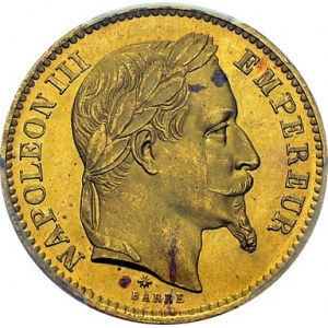 Napoléon III, 1852-1870. 20 Francs 1868 A, Paris. Gad. 1062; F. 532. AU. 6.45 g...