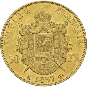 Napoléon III, 1852-1870. 50 Francs 1857 A, Paris. Gad. 1111; F. 547. AU. 16...