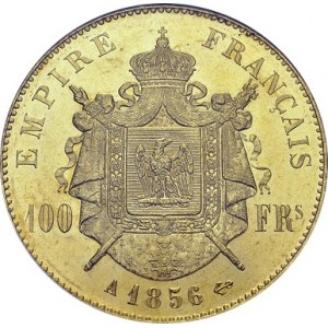 Napoléon III, 1852-1870. 100 Francs 1856 A, Paris. Gad. 1135; F. 550. AU. 32...