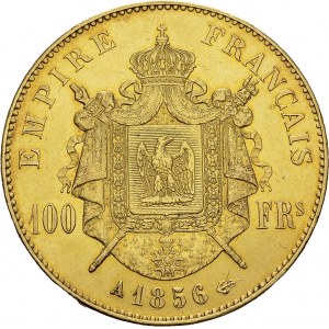 Napoléon III, 1852-1870. 100 Francs 1856 A, Paris. Gad. 1135; F. 550. AU. 32...