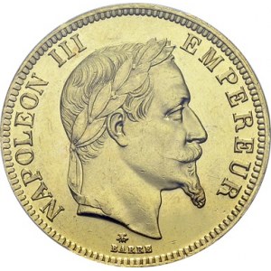 Napoléon III, 1852-1870. 100 Francs 1865 A, Paris. Av. NAPOLEON III EMPEREUR...