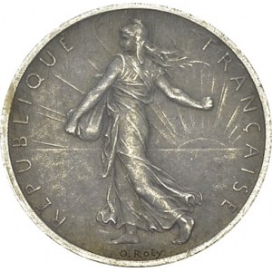 IIIe République, 1871-1940. 1 Franc 1898, Paris. Piéfort sur flan mat. Maz...