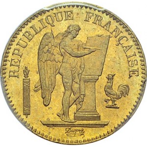 IIIe République, 1871-1940. 20 Francs 1871 A, Paris. Gad. 1063; F. 533. AU. 6...