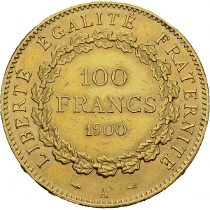 IIIe République, 1871-1940. 100 Francs 1900 A, Paris. Gad. 1137; F. 552. AU. 32...