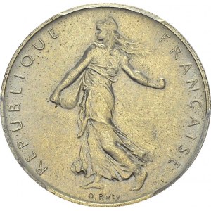 Ve République, 1958-. 1 Franc 1960. Petit 0. Gad. 474; F. 226. NI. 6.00 g...