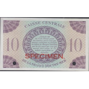 Ve République, 1958-. Caisse Centrale de la France d'Outremer. 10 Francs 2 Fév...