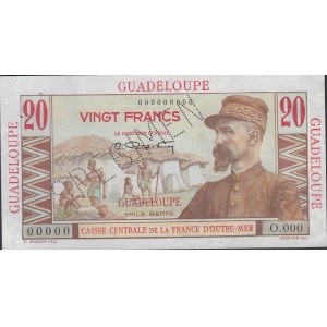 Ve République, 1958-. Lot de 3 billets. 5 Francs ND (1947-49). Spécimen...