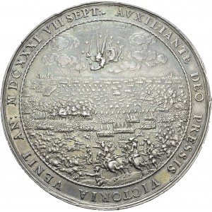 Johann Georg I. 1615-1656. Silver medal 1631 by Sebastian Dadler. 65 mm...