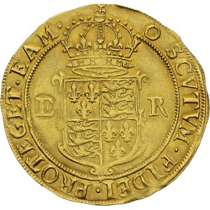 Elizabeth I, 1558-1603. Gold pound ND (1600), sixth issue. Obv...