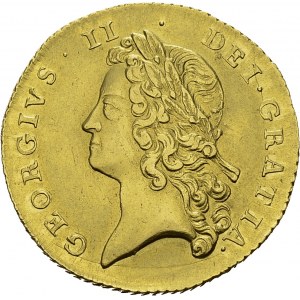 George II, 1727-1760. 2 Guineas 1738. Obv. GEORGIVS II DEI GRATIA...