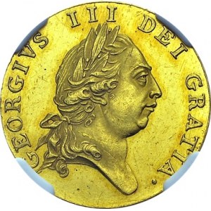 George III, 1760-1820. ½ Guinea 1787. Proof strike. Obv...