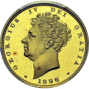 George IV, 1820-1830. Sovereign 1826, London. Obv. GEORGIVS IV DEI GRATIA...