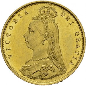 Victoria, 1837-1901. ½ Sovereign 1887, London. Spink 3869; KM 766; Fr. 393. AU...