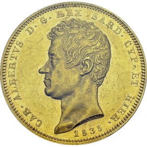 Carlo Alberto, 1831-1849. 100 Lire 1835 P, Torino. Obv...