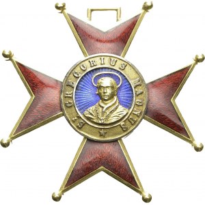 Lot of two gold crosses : Order of San Gregorio Magno (established 1831) 41...