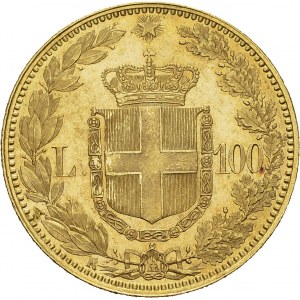 Umberto I, 1878-1900. 100 Lire 1883 R, Roma. KM 22; Fr. 18. AU. 32.26 g...