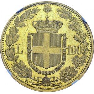 Umberto I, 1878-1900. 100 Lire 1888 R, Roma. KM 22; Fr. 18. AU. 32.26 g...