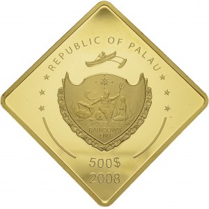 Republic, 1947-. 500 Dollars 2008. Yamato. KM -; Fr. 11. AU. 77.75 g. 77 ex...