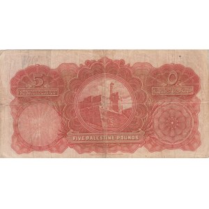 Palestine Currency Board. 5 Pounds 20th April 1939. Serial number C 610208...
