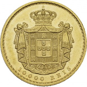 Luis I, 1861-1889. 10'000 Reis 1878, Lisbon. Obv...