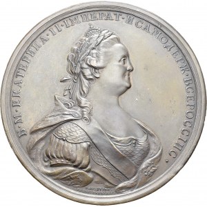 Catherine II, 1762-1796. Bronze medal 1793 by T. Iwanoff (1790) and J. B. Gass...