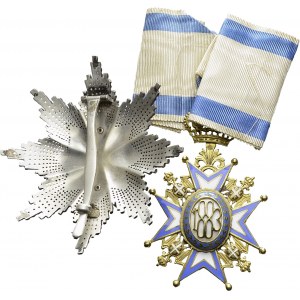 Order of Saint Sava (created 1883). Grand officer's set (1914...