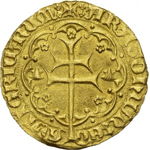 Pedro IV, 1336-1387. Real ND, Palma de Mallorca. Obv. PETRUS DEI GRACI[…]...