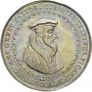 Genève / Genf. Médaille en argent 1641 par Dadler. 55 mm...