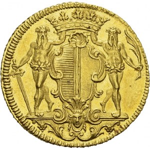 Lucerne / Luzern. Ducat 1741. Obv. Coat of arms. Rev. DUCATUS / REIPUBLICÆ ...