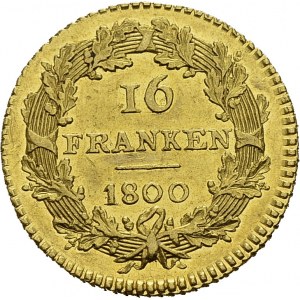 Helvetic Republic, 1798-1803. 16 Franken 1800 B, Bern. Obv. HELVETISCHE ...